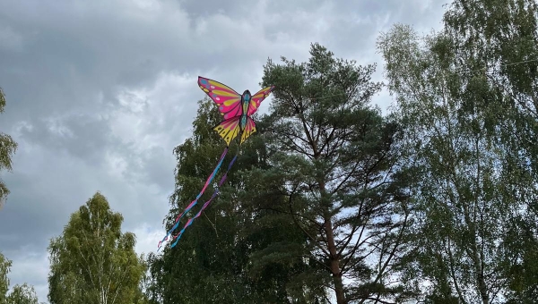 Pouštění draků ve školní družině