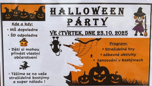 Halloween v MŠ a v ŠD