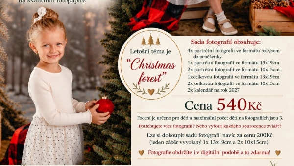 Vánoční fotografování pro zájemce